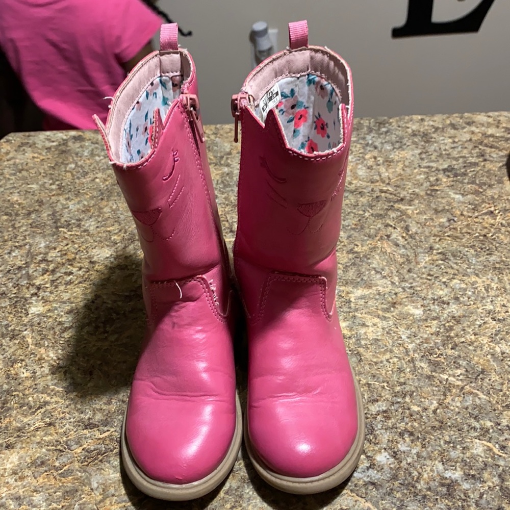 Pink boots